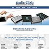 website design for a audio amplifiers and electronics service repair