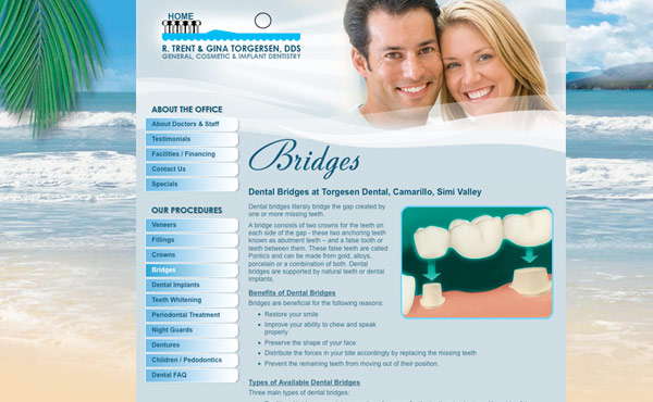 Creative365 quality website designs dental site ventura county