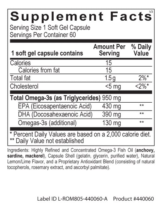 kairos performance k-omega 820 60 capsules supplement facts